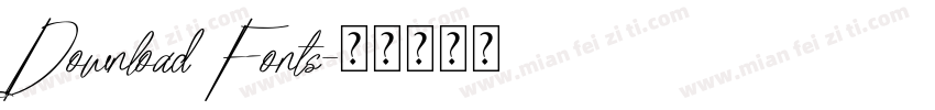 Download Fonts字体转换